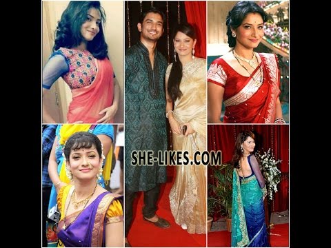 Ankita Lokhande Pavitra Rishta Designer Sarees