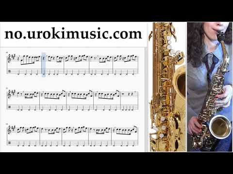 Lær å Spille Saksofon (Alt) Shakira - Me Enamoré Melodi Trening Del#2 um-i935