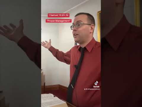 1 Samuel 14:24-52 “Proper Management”