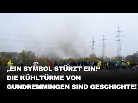 Spectacular explosion in Bavaria: Cooling towers of the Gundremmingen nuclear power plant fall!