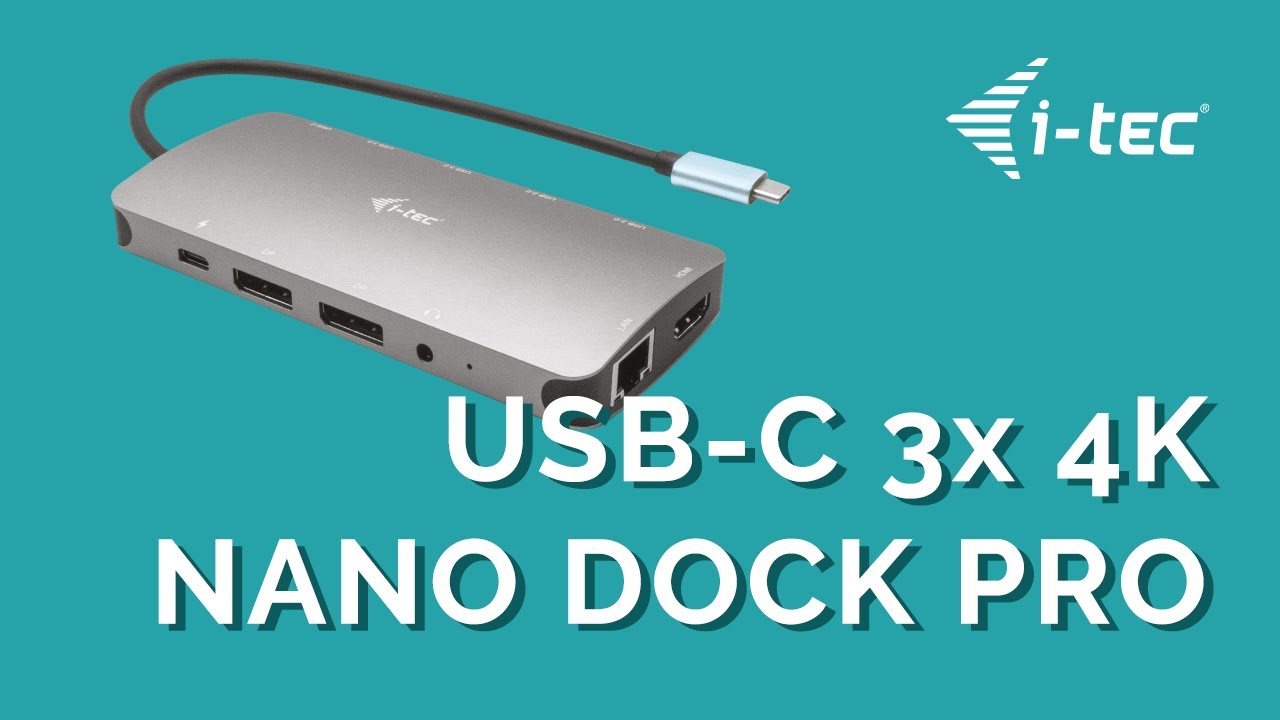 i-tec Dockingstation USB-C Metal Nano 3x Display PD 100W