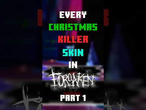 Every Christmas Killer Skin In Forsaken Part 1 #roblox #forsaken #shorts #funny