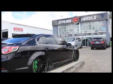 Holden Senator bagged with 22x9 Asanti ABL11 l Stylish Wheels