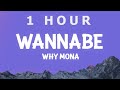 [ 1 HOUR ] why mona - Wannabe (Lyrics)