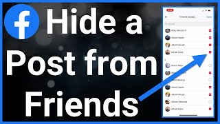 How To Hide Posts From Friends On Facebook