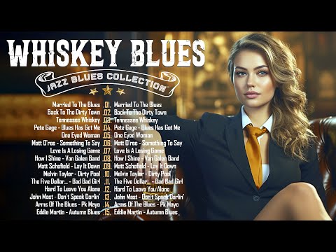 Whiskey Blues Music 🥃 Best Of Slow BluesRock Songs 🎸 Relaxing Electric Guitar blues