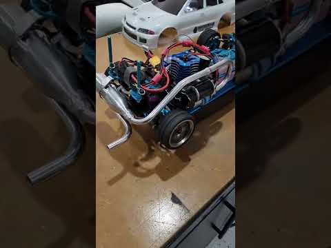 I made a custom exhaust for my Nitro RC. First start up