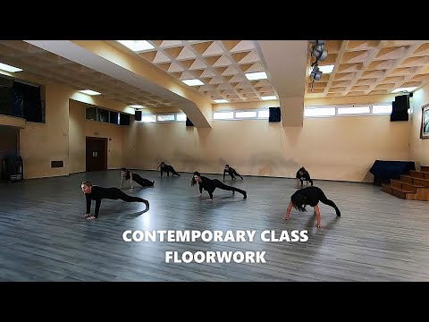 Contemporary Dance Floorwork Combination. Contemporary Dance Class at Rythmos in Paralimni , Cyprus.