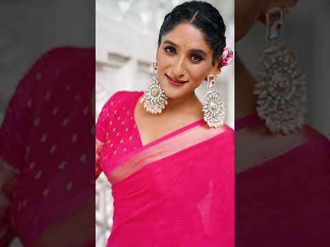 Pink Elegant Chinon Saree with Self Print & Zari Weaving Work Unstitched Blouse Included