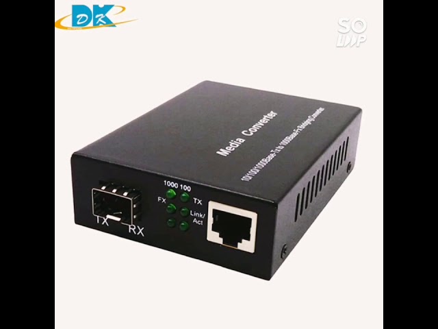 Vídeo relacionado con a Pair Gigabit Ethernet Media Converter, SFP Slot with a Pair Bidi SFP Module, Single-Mode Single LC Fiber, 1310/1550nm, up to 20km