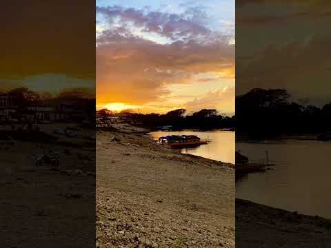 Atardecer en Sayaxché, Petén #guatemala #arqueologia #naturaleza