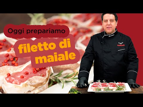 Prepariamo il filetto di maiale con il lardo di colonnata