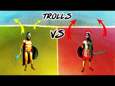 30,000 TROLLS vs team of 2,000,000 ROMANS & SPARTANS | UEBS 2