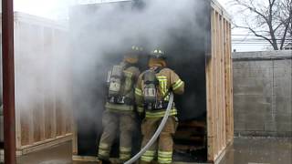 preview picture of video 'Burn Demo for Residential Sprinklers Ferndale Fire Dept 2013'