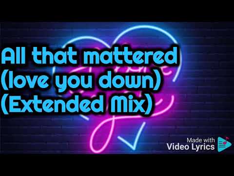 De Nuit feat DJ ANTONIO APS - All that mattered (love you down) (Extended Mix)