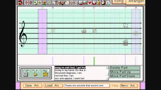 Bath Rhymes from Dick Figures on Mario Paint Composer