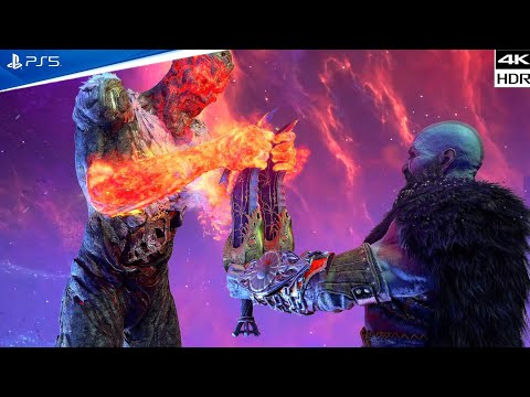 (PS5) GOD OF WAR RAGNARÖK - Kratos meets Surtr | ULTRA High Graphics Gameplay [4K 60FPS HDR]