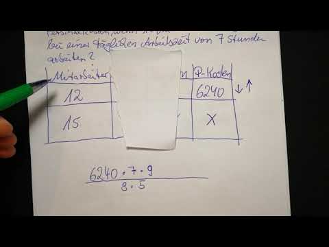 Zusammengesetzter Dreisatz mit 4 Werten leicht und sehr verständlich für jeden erklärt #dreisatz