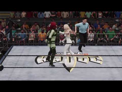 WWE 2K18 Sara Lance vs. Poison Ivy with Harley Quinn - 2 Out Of 3 Falls
