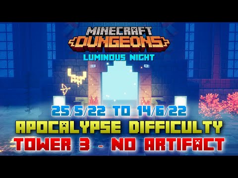 The Tower 3 [Apocalypse] No Artifact Challenge, Warrior Build, Minecraft Dungeons