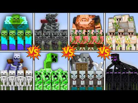 JEDES MONSTER KÄMPFT im MUTANTEN MOB TURNIER! (Minecraft)