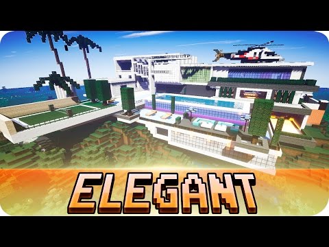JerenVids - Minecraft - Elegant Modern House - Map w/ Download