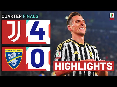 JUVENTUS-FROSINONE 4-0 | HIGHLIGHTS | Milik stars in gol fest | Coppa Italia Frecciarossa 2023/24