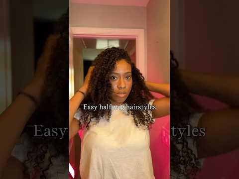 6 styles 1 wig. Which look are you rocking with? #halfwig #curlywig