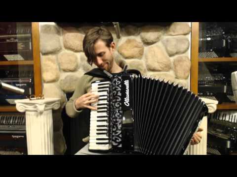 OTTAPRII96BK - NEW Black Ottavianelli Principessa Piano Accordion LMMH 37 96 $3999
