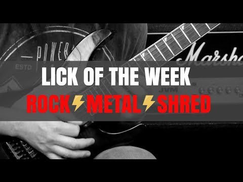 Rock - Metal - Shred - Guitar Lessons - Lick Of The Week By AxegrinderUK