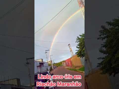 Lindo arco-íris em Riachão Maranhão
