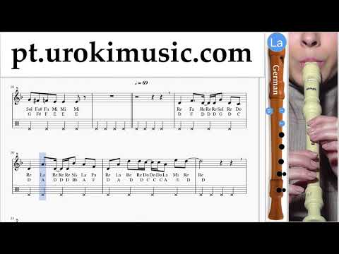 Aulas de Flauta Doce G. Axel F - Crazy Frog Curso Aprender um-i372