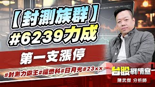 【封測族群】#6239力成 第一支漲停…#封測力霸王#福懋科#日月光#23xx｜小武哥投資事務所｜陳武傑