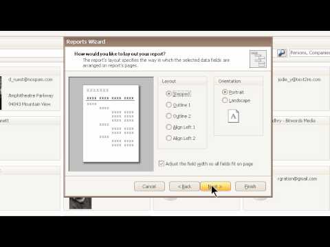How to Use the Reports Wizard