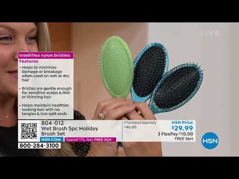 Wet Brush 5piece Holiday Brush Set