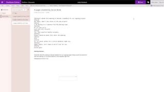 Meeting notes and summary on OneNote.