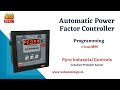 Automatic Power factor controller programming Automatic Power factor controller programming