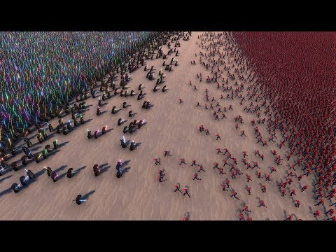 10.000 JEDI vs 10.000 SPIDERMAN - Ultimate Epic Battle Simulator