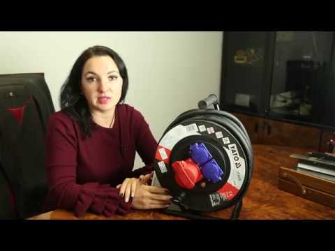 Удлинитель силовой на катушке 25 м, 5-жильный, 2,5 мм YATO (YT-8120) Удлинитель силовой на катушке 25 м, 5-жильный, 2,5 мм YATO (YT-8120)