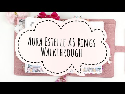 Aura Estelle Scarlet A6 Rings Flip-Through