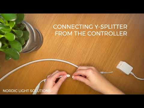 Philips hue gradient lightstrip - Connecting the Y-splitter