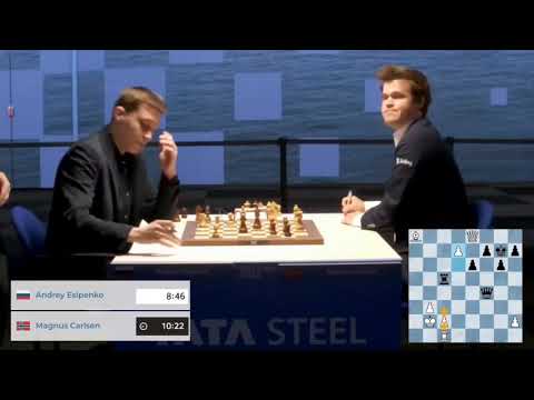Magnus Carlsen Beaten by 18 year old Russian GM Andrey Esipenko, he is so happy!