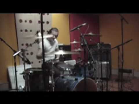 The Razorbax in the studio 2009 Drum Tracking