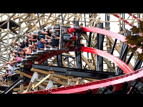 Off-ride footage of a Wildcat's Revenge train