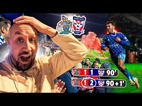 WILD SCENES AS YORK CITY SCORE A LAST GASP WINNER 😱