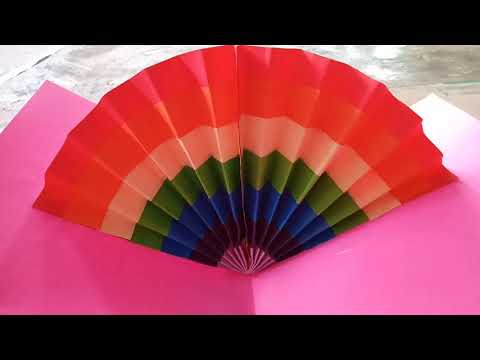 DIY Rainbow Pop Up Card | How to make easy rainbow pop up card..