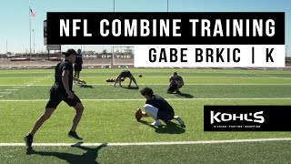 Gabe Brkic // NFL Combine Training // Kohl's Kicking Camps