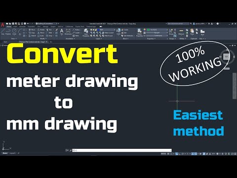 How to change unit from Meter to Millimeter in existing AutoCAD drawing | pappu-G Technical