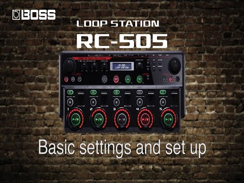 Boss RC-505 How to Basic Set Up