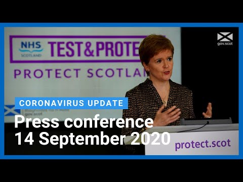 Coronavirus update from the First Minister: 14 September 2020